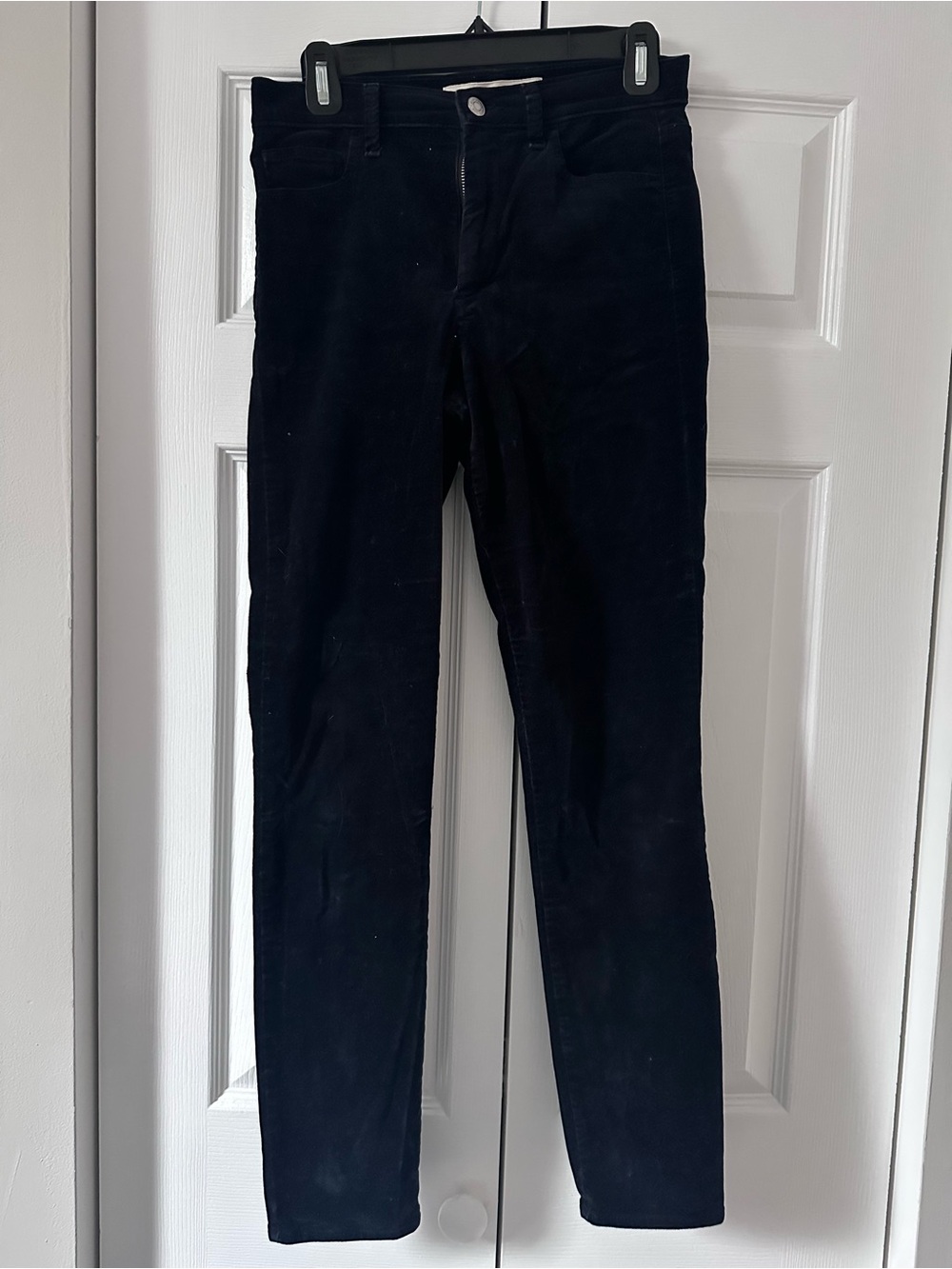 GAP for GOOD Black crushed velvet Slim Pants